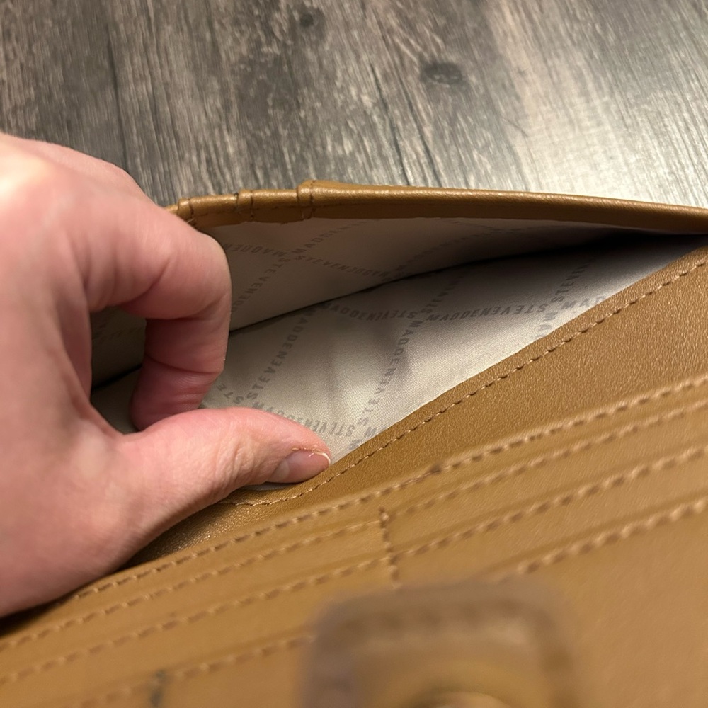 Steve Madden Camel Polyurethane Wallet - Picture 7 of 11